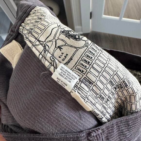 Taylor Stitch The Camp Charcoal Corduroy Pants 36 NEW Straight Organic Cotton - Picture 6 of 6